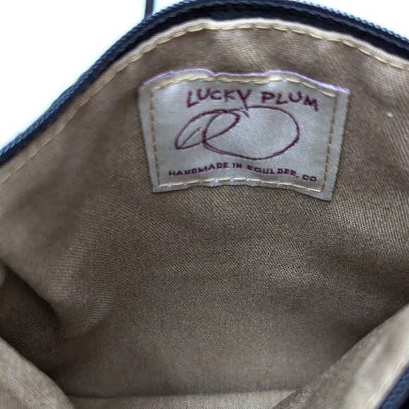 NWT New Lucky Plum Boulder Co Handbag Minibag Handmade Circular Pattern Brown - Picture 5 of 5